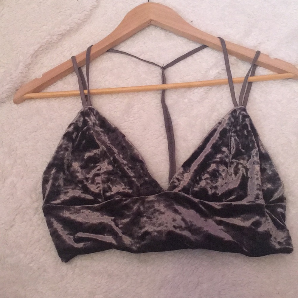 Velvet crop top